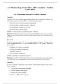 ATI Pharmacology Proctor 2024 &ndash; 100&percnt; Graded A&plus; Verified Exam Conten