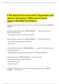 FMF Board Test Exam 2024&sol;2025 &ndash; 573 Questions & Answers &vert; 100&percnt; Correct &vert; Rated A&plus;
