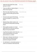 SOCY 1000 - McConnell - Exam 1 2025 COMPREHENSIVE EXAM QUESTIONS &vert;FREQUENTLY TESTED QUESTIONS &vert;RECENTLY TESTING REAL EXAM QUESTIONS&vert;VERIFIED SOLUTIONS &lpar;100&percnt; CORRECT&rpar;