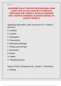 GUIDEWIRE POLICY CENTER PROFESSIONAL EXAM  LATEST 2025 ACTUAL EXAM WITH COMPLETE  QUESTIONS AND CORRECT DETAILED ANSWERS  &lpar;100&percnt; VERIFIED ANSWERS&rpar; &vert;ALREADY GRADED A&plus;&vert;  &vert;&vert;LATEST EXAM&excl;&excl;&excl;&vert;&vert; 