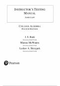 Solutions for College Algebra 6th edition by Mark Dugopolski&comma; All Chapters 1-8