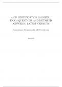 AHIP CERTIFICATION 2025 FINAL EXAM QUESTIONS AND DETAILED ANSWERS &vert; LATEST VERSIONS