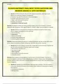 FA DAVIS MATERNITY FINAL MOST TESTED QUESTIONS AND ANSWERS GRADED A&plus; WITH RATIONALES