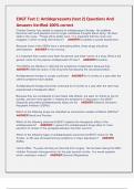 EDGT Test 1&colon; Antidepressants &lpar;test 2&rpar; Questions And  Answers Verified 100&percnt; correct 