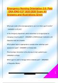 Emergency Nursing Orientation 3&period;0&colon; Pain - ENA-ENO-C27 2025&sol;2026 Exam All  Answers and Illustrations Given
