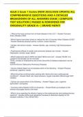 Adult 2 Exam 1 Evolve &lbrack;NEW 2025&sol;2026 UPDATE&rsqb; ALL COMPREHENSIVE QUESTIONS AND A DETAILED BREAKDOWN OF ALL ANSWERS EXAM &vert; COMPLETE TEST SOLUTION &vert; PASSED & REWORDED FOR ORIGINALITY GRADE A&plus; &vert; BRAND NEW&excl;&excl;&excl;