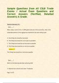 Sample Questions from All CSLB Trade Exams &sol; Actual Exam Questions and Correct Answers &lpar;Verified&comma; Detailed Answers&rpar; A Grade&period;   