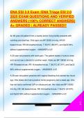 ENA ESI 2&period;0 Exam &sol;ENA Triage ESI 2&period;0  2025 EXAM QUESTIONS AND VERIFIED  ANSWERS &lpar;100&percnt; CORRECT ANSWERS&rpar;  A&plus; GRADED &vert; ALREADY PASSED&excl;&excl;