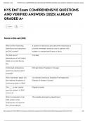 NYS EMT Exam COMPREHENSIVE QUESTIONS AND VERIFIED ANSWERS &lpar;2025&rpar; ALREADY GRADED A&plus;