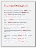 Ellis and Associates Lifeguard Test Study guide  Questions And Answers Verified 100&percnt; Correct 