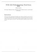 NUR 3125 Pathophysiology Final Exam 2025 Official Update 