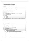 Context 1&comma; samenvatting lessen