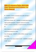 MSN 570 Advance Patho 2025&sol;2026  Exam Questions and Answers &vert; A&plus;  Score Assured
