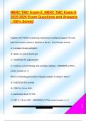 NBRC TMC Exam-Z&comma; NBRC TMC Exam-S  2025&sol;2026 Exam Questions and Answers  &vert; 100&percnt; Solved 