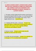 ILLINOIS LEASING AGENT LICENSE EXAM LATEST  2025 ACTUAL EXAM WITH COMPLETE QUESTIONS  AND CORRECT DETAILED ANSWERS &lpar;100&percnt;  VERIFIED ANSWERS&rpar; &vert;ALREADY GRADED A&plus;&vert;  &vert;&vert;LATEST EXAM&excl;&excl;&excl;&vert;&vert; 