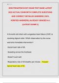 HESI PEDIATRICS EXIT EXAM TEST BANK LATEST  2025 ACTUAL EXAM WITH COMPLETE QUESTIONS  AND CORRECT DETAILED ANSWERS &lpar;100&percnt;  VERIFIED ANSWERS&rpar; &vert;ALREADY GRADED A&plus;&vert;  &vert;&vert;LATEST EXAM&excl;&excl;&excl;&vert;&vert;