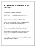 IR CAAP Exam &lpar;300 Questions&rpar; WITH ANSWERS