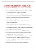 NURSING 201 MIDTERM EXAM WITH CORRECT QUESTIONS AND ANSWERS 2025