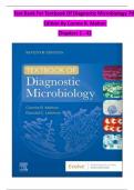 TEST BANK For Textbook Of Diagnostic Microbiology&comma; 7th Edition By Connie R&period; Mahon&comma; Verified Chapters 1 - 41&comma; Complete Newest Version
