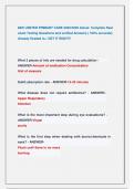 68W LIMITED PRIMARY CARE 2025&sol;2026 Actual  Complete Real  exam Testing Questions and verified Answers &lpar; 100&percnt; accurate&rpar;  Already Graded A&plus;&sol; GET IT RIGHT&excl;&excl; 