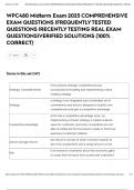 WPC480 Midterm Exam 2025 COMPREHENSIVE EXAM QUESTIONS &vert;FREQUENTLY TESTED QUESTIONS &vert;RECENTLY TESTING REAL EXAM QUESTIONS&vert;VERIFIED SOLUTIONS &lpar;100&percnt; CORRECT&rpar;
