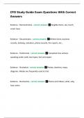 CFEI Study Guide Exam Questions With Correct Answers 