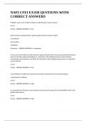 NAFI CFEI EXAM QUSTIONS WITH CORRECT ANSWERS
