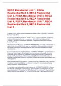 RECA Residential Unit 1&comma; RECA Residential Unit 2&comma; RECA Residential Unit 3&comma; RECA Residential Unit 4&comma; RECA Residential Unit 5&comma; RECA Residential Unit 6&comma; RECA Residential Unit 7&comma; RECA Residential Unit 8&comma; RECA Residential Unit 9 Questions and Answers 100&percnt; Solv