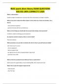 BSAC sports diver theory EXAM QUESTIONS SOLVED 100&percnt; CORRECT&excl;&excl;&excl; 2025
