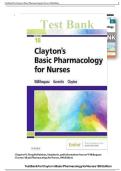 Test Bank for Clayton&rsquo;s Basic Pharmacology for Nurses 20th Edition By Willihnganz and Gurevitz