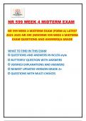 NR 599 WEEK 4 MIDTERM EXAM &lpar;FORM A&rpar; LATEST  2023-2025 NR 599 &lpar;NR599NR 599 WEEK 4 MIDTERM  EXAM QUESTIONS AND ANSWERS IN NCLEX-style &vert;NEWEST UPDATED VERSION GRADE A&plus; &vert; NR 599 Week 4 test updated 2025&vert;&vert;NR 599 midterm digital download&vert;