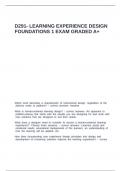D291- Learning Experience Design Foundations 1