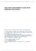 D291 Pre-Assessment exam with verified solutions