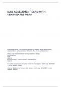 D291 ASSESSMENT EXAM WITH VERIFIED ANSWERS