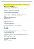 PROPHECY EKG FINAL PAPER 2025&sol;2026 ANSWERS AND QUESTIONS GRADED A&plus;