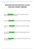 WILDLAND FIRE S190 EXAM 2025 &vert; ACTUAL EXAM WITH CORRECT ANSWERS