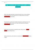 CST NBSTSA EXAM QUESTIONS WITH CORRECT ANSWERS