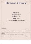 TPN2601 Assignment 50 Detailed Response PORTFOLIO DUE 2025