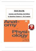 Test Bank For Anatomy and Physiology 2nd Edition by OpenStax&comma; All 28 Chapters Covered&comma; Verified Latest Edition