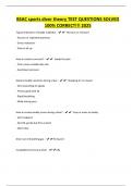 BSAC sports diver theory TEST QUESTIONS SOLVED 100&percnt; CORRECT&excl;&excl;&excl; 2025