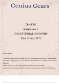TPN3703 Assignment 1 &lpar;Detailed Essays A-C&rpar; Due 10 July 2025