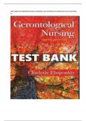 TEST BANK FOR GERONTOLOGICAL NURSING 10TH EDITION BY ELIOPOULOS FULL CHAPTERS  A&plus;