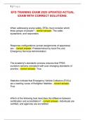 EFD TRAINING EXAM 2025 UPDATED ACTUAL  EXAM WITH CORRECT SOLUTIONS&period; 