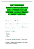 ALL THE COMSAE PRACTICE EXAM QUESTIONS WITH CORRECT DETAILED ANSWERS &vert; ALREADY GRADED A&plus;<RECENT VERSION>