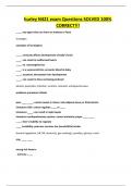 hurley N421 exam Questions SOLVED 100&percnt; CORRECT&excl;&excl;