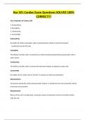 Nur 421 Cardiac Exam Questions SOLVED 100&percnt; CORRECT&excl;&excl;&excl;
