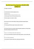 Nur 421 Exam Prep Questions SOLVED 100&percnt; CORRECT&excl;&excl;&excl;