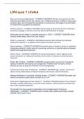 LVN quiz 1 Unitek Questions And Answers With Complete Solutions 100&percnt; Correct Answers