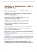 Demetias and Related Disorders QUIZ 22 Unitek LVN Term 1 Questions and Answers 100&percnt; Solved correctly