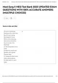 Med-Surg II HESI Test Bank 2025 UPDATED EXAM QUESTIONS WITH 100&percnt; ACCURATE ANSWERS &lpar;MULTIPLE CHOICES&rpar;